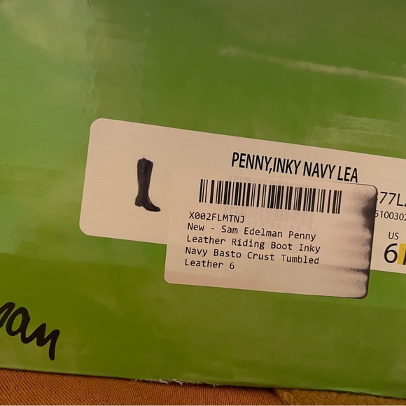 Brand new in box Sam Edelman black leather riding boots size 6 - Picture 3 of 3